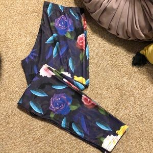 Multiple Color Rose Leggings